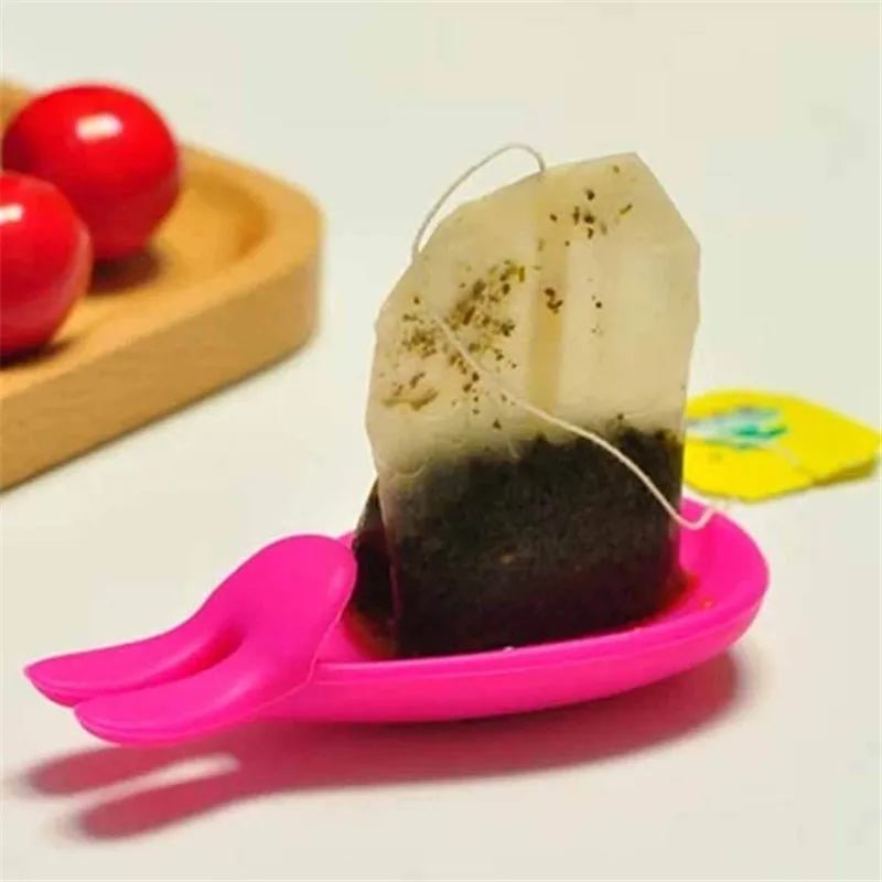 Новинка, милая силиконовая форма в виде кролика, держатель для чайных пакетиков, конфетные цвета, кружка, подарок 73