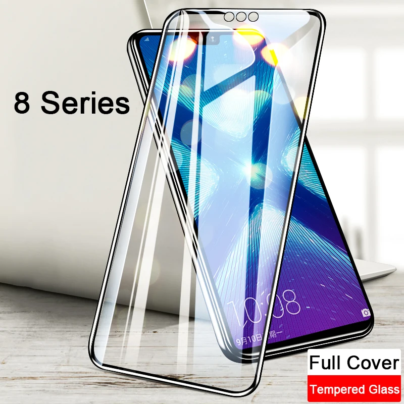 

Full screen protector tempered glass for Huawei Honor 8S 8X 8 Lite Play 8A Pro 8C A C X S 8Pro A8 C8 X8 S8 protective glass film