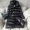 AYUNSUE White Duck Down Jacket Women Thick Long Winter Coat Women Hooded Korean Female Puffer Jacket Doudoune Femme KJ727 ► Photo 2/5