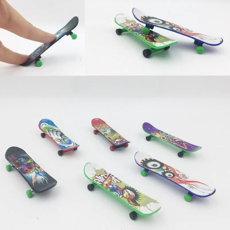 5 шт. пластиковые мини фингерборд fingerboard игрушка скутер для пальца скейтборд посадка Классическая шикарная игра мальчик настольная игрушка