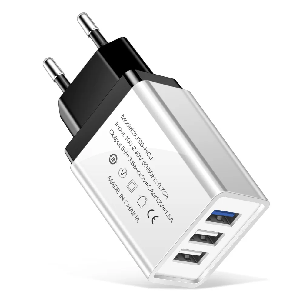eu plug charger black