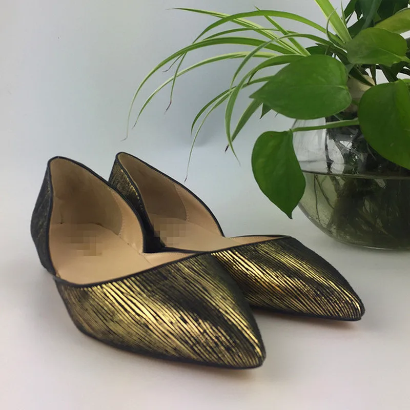 Salu/Женские повседневные туфли на низком каблуке; пикантная женская обувь; большие размеры 32-45; золотые туфли-лодочки