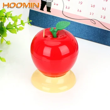 

HOOMIN Plastic Toothpick Box Automatic Fruit Apple Shape Toothpick Holder Press Type Home Decoration Creative