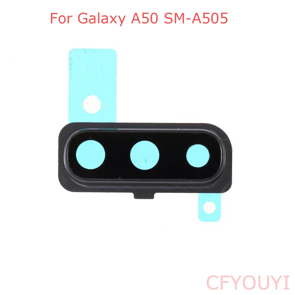 

For Samsung Galaxy A50 A505 Back Camera Lens Ring Cover with Glass Lens Replacement Part