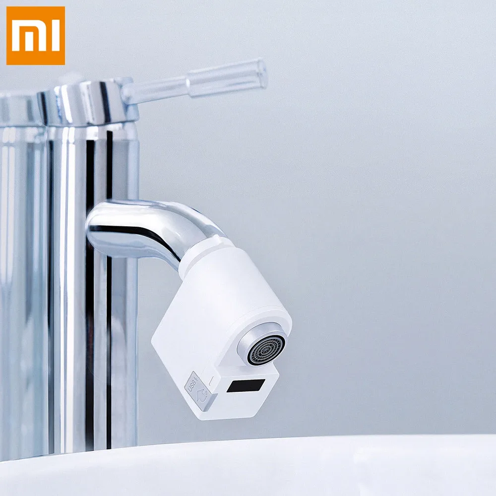 

Xiaomi Smart Faucet Infrared Sensor Water Saving Kitchen Faucet Energy Saving Overflow Faucet Sensor Water Saving Device New