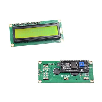 

5pcs/lot LCD1602 + I2C LCD 1602 module Yellow screen IIC/I2C for ar-duino