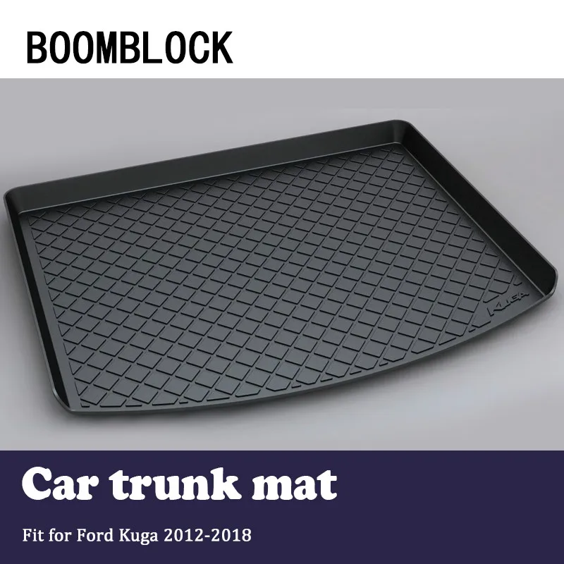 

Auto Car Cargo Liner rear trunk mat For Ford Kuga 2018 2017 2016-2012 Luggage Tray Carpet Mud Anti Kick Cover Mat accessories