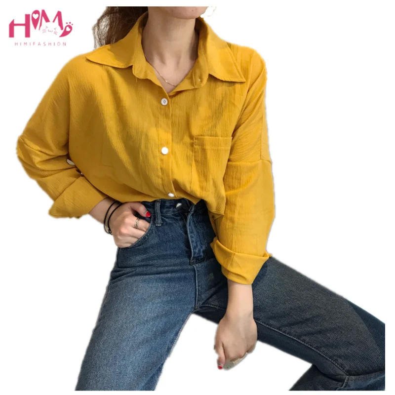 yellow dress shirt womens