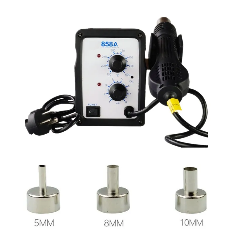 

Digital display adjustable thermostat hot air bake gun Rework Solder Hot Air Welding Tool mobile phone repair hot air gun