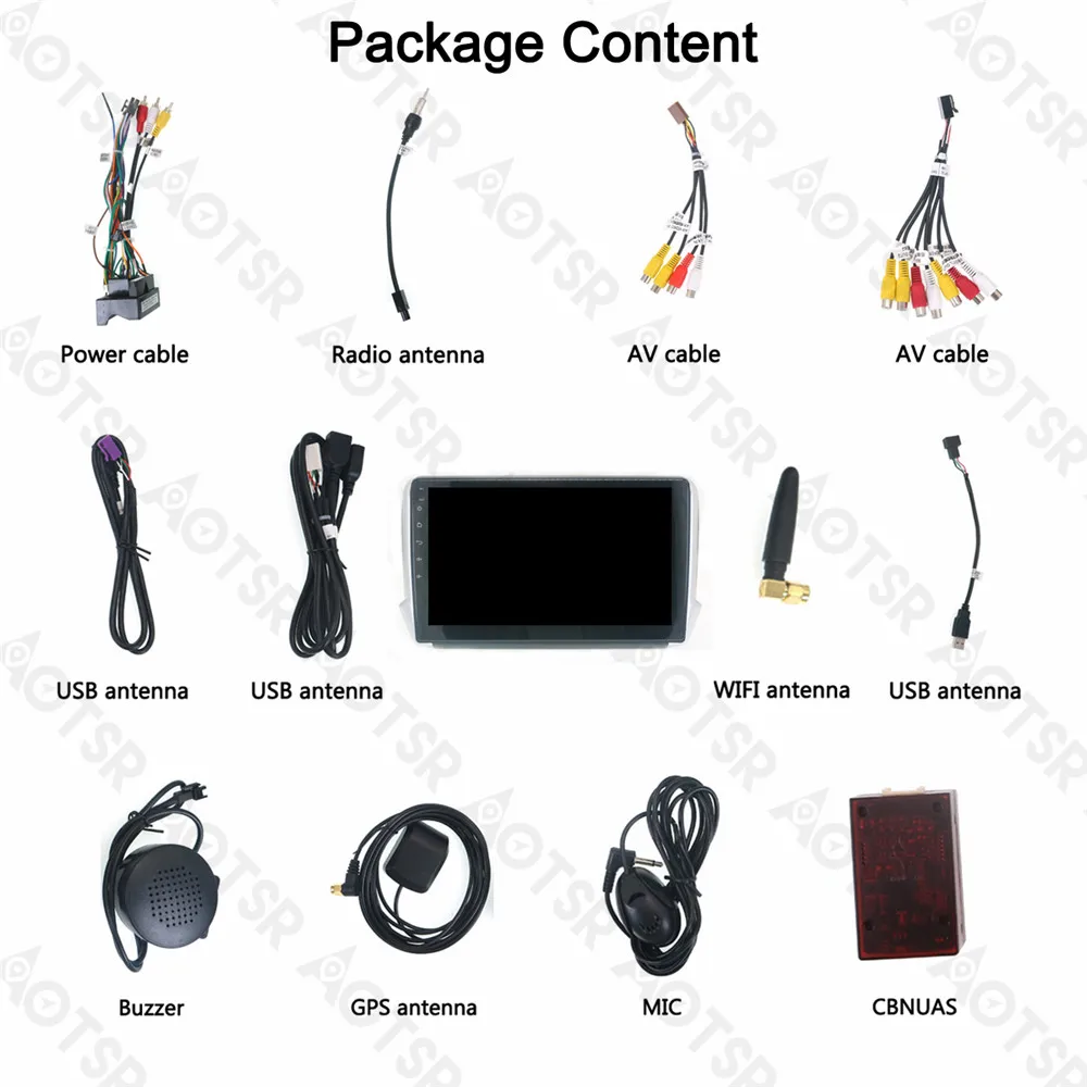 Clearance Aotsr Android 8.0 GPS Navigation Car DVD Player For PEUGEOT 208/2008 2015+ Multimedia 2 din Radio Recorder Navigation Bluetooth 5