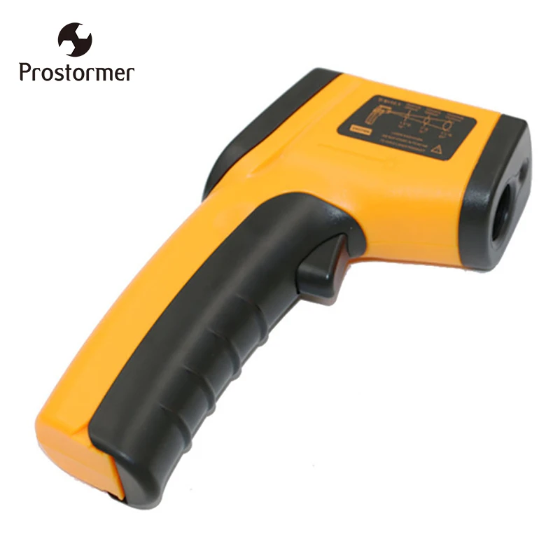 

Prostormer Handheld Infrared Thermometer portable Laser LCD IR Temperature Measurement Instruments Temperature Without battery