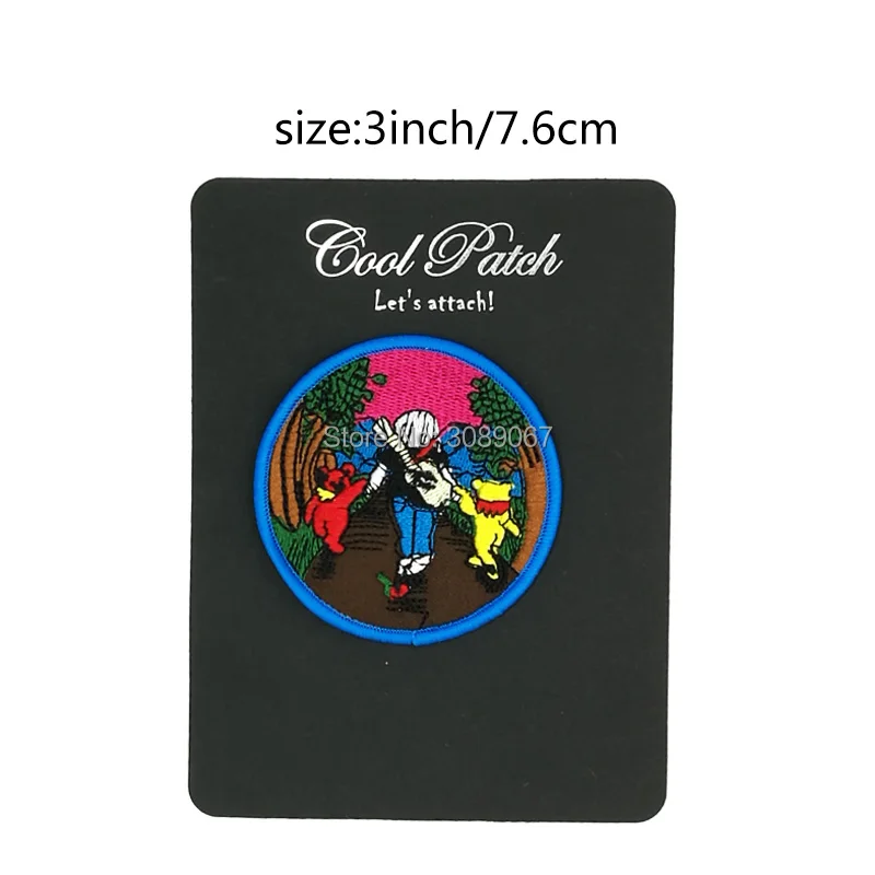 

Grateful Dead Jerry and the Bears Iron On Patches Music Band Rock Punk series Embroidered badge costume rockabilly clothing