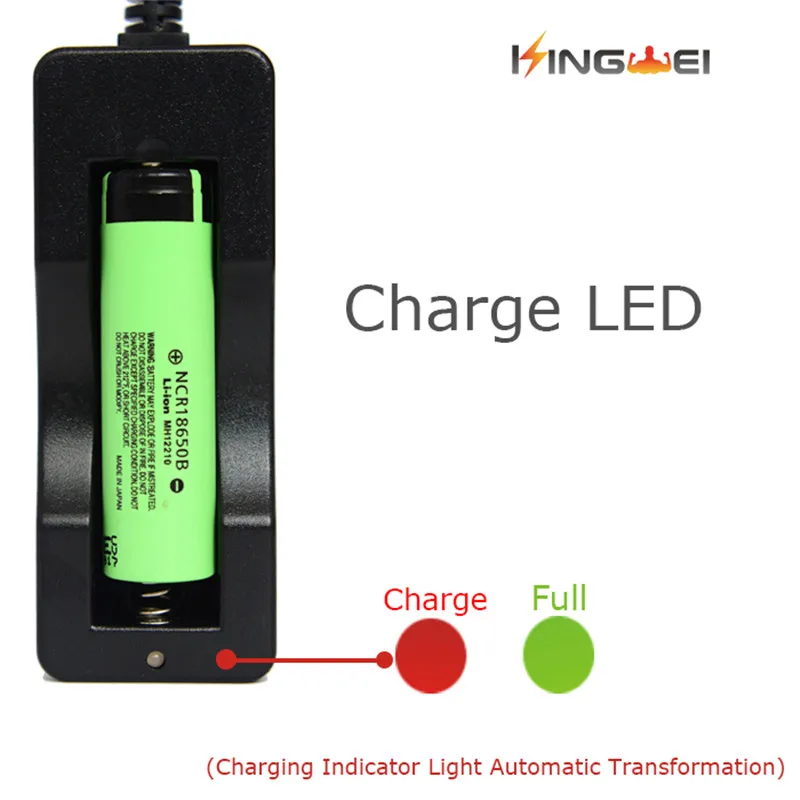 KingWei высокой мощности светодиодный фонарик 18650 зарядное устройство одно зарядное устройство литиевое зарядное устройство Хорошее качество