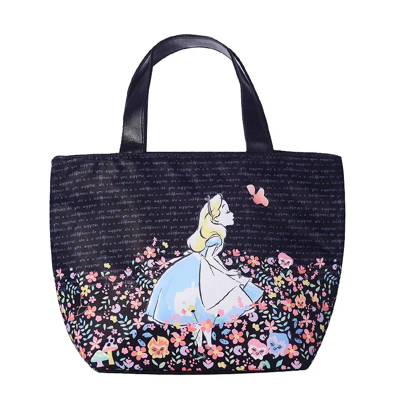

Alice in Wonderland Insulated Lunch Bag for Girls Kids School Women Thermos Thermal Lunch Box Tote Bags Picnic Food Bag