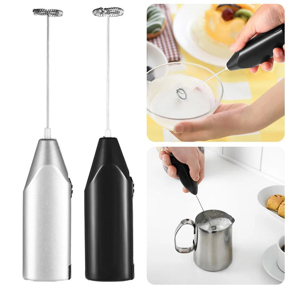 

1pcs practical Coffee Electric Eggs Beater Milk Frother Foamer Drink Whisk Mixer Mini Handle Stirrer Kitchen Tools accessories