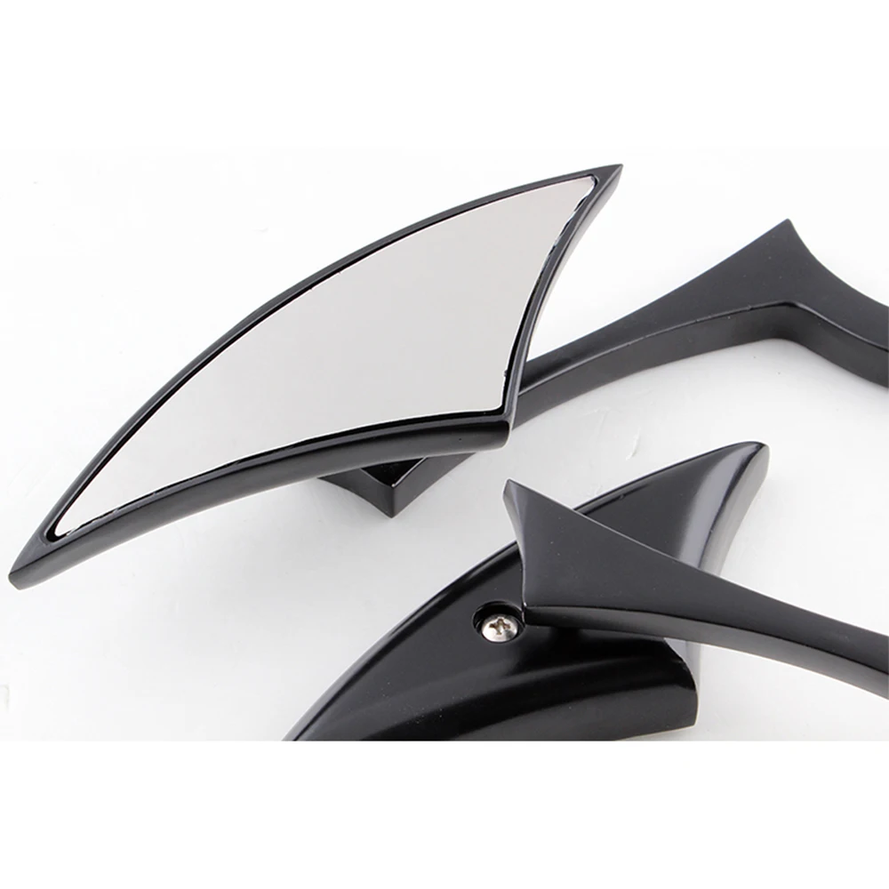 Motor Bike Motorcycle Mirror Black Aluminum End Mirrors Rearview Mirror 8MM 10MM Side Mirrors Motor Bike Motorcycle Mirror Black Aluminum End Mirrors Rearview Mirror 8MM 10MM Side Mirrors