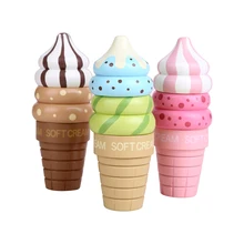 3 шт./лот детская Кухонные игрушки Мать Сад Клубничное мороженое Кухня Еда Игрушечные лошадки детский деревянный Игрушечные лошадки играть дома подарок для девочки