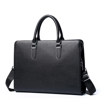 

Genuine Leather Men Business Briefcase Handbags Crossbody Bags Men's Laptop Shoulder Bag Messenger Tote Bags Handbag Travel