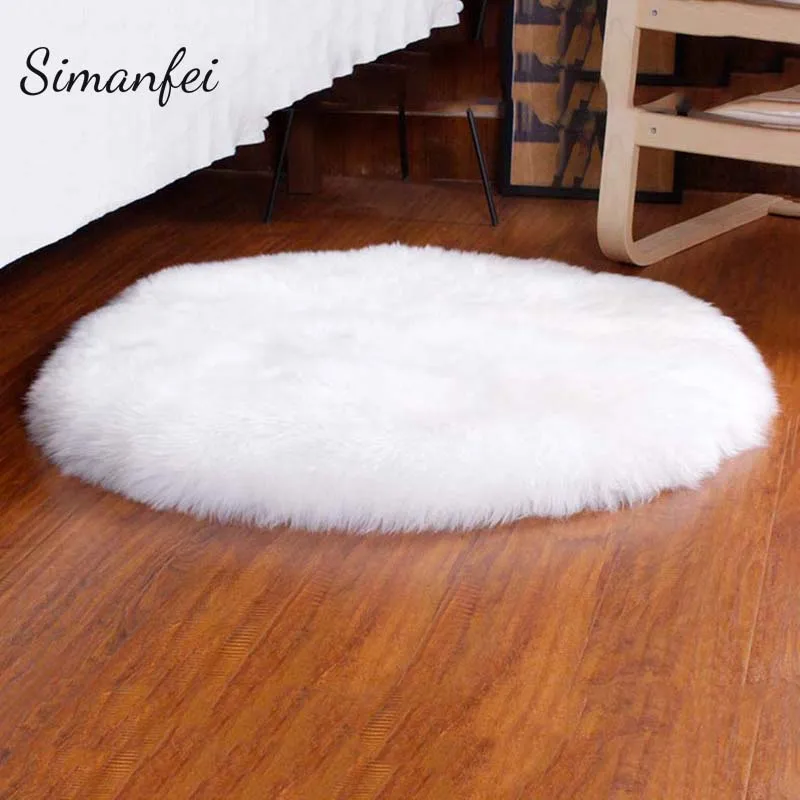 

Simanfei Plush Carpet Bedroom Living Room Carpet Children Crawl Rug Fluffy Soft Home Decor Colorful Living Room Floor Rugs