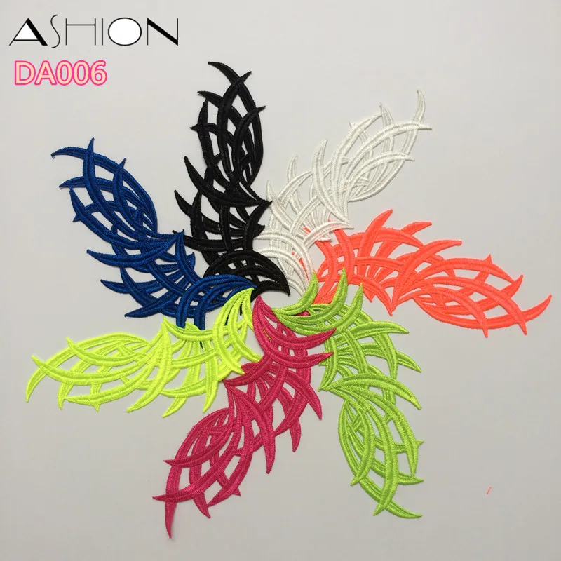 Lace Sewing Accessories 5 pairs Lace Applique Patch Tango Latin Dance Ballet Costumes Dress Decor Sewing Crafts