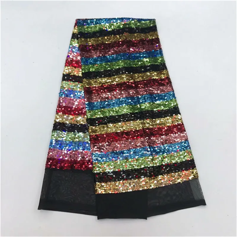 

2019 Latest French Lace Fabric With Sequins African Lace Fabric High Quality 2019 Net Lace Nigerian Material Dress