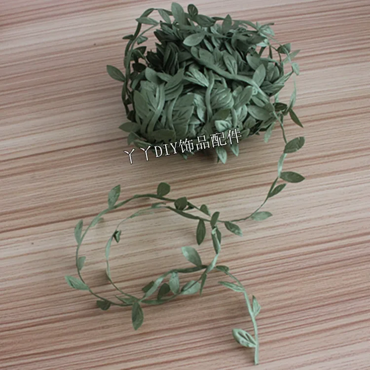 

Multicolor DIY Wreath 1 Meter Decoration Green Leaves Flower Vine Rattan For hand craft