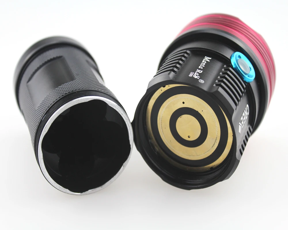Светодиодный фонарик Manta Ray S99 9xCREE XML 9000lm с 3 режимами работы (1x1865 0/2x1865 0/3x1865 0/4x18650)|led