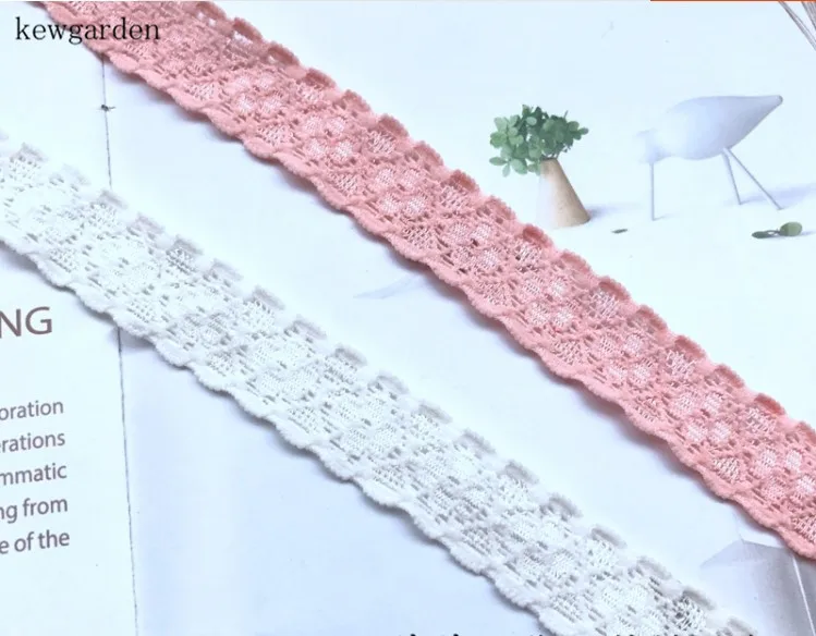 

Kewgarden 16mm 1.6cm Lace Elasticity Headband Ribbons Handmade Hair band Satin Ribbon DIY Tape Riband 12m/lot