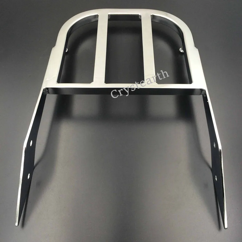 Motorcycle Chrome Rear Sissy Bar Luggage Rack Carrier For Honda VTX