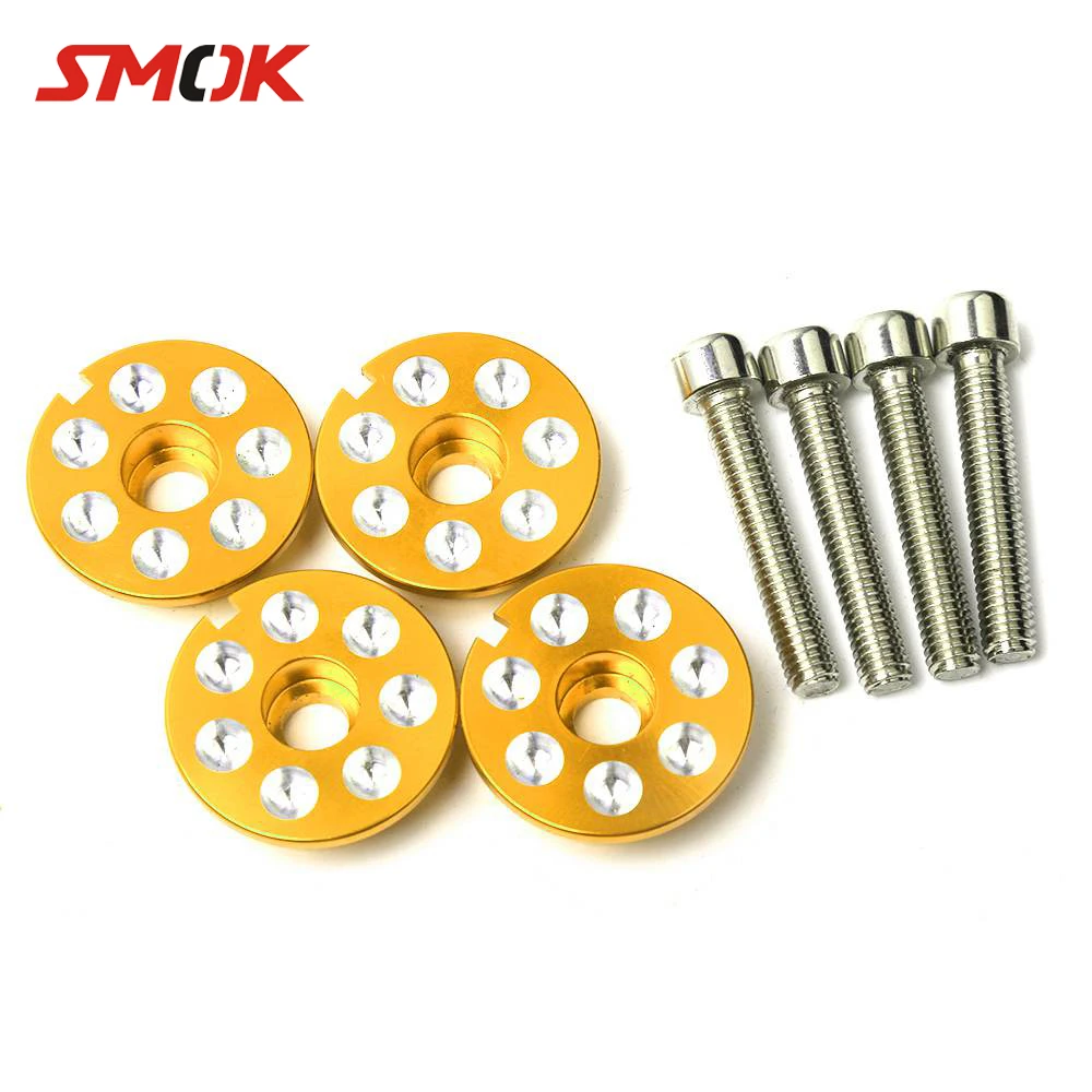 Smok Motocicleta Scooter Cnc Aluminio Pedal De Estribo Placa M6 Cubierta De Tornillo Para Yamaha Gtr 125 Bws X 125 Smax 155 Rs100 Rs Z100 Cubiertas Y Molduras Ornamentales Aliexpress