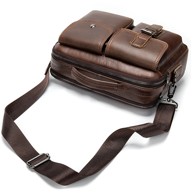 mens genuine leather computer bag men leather bag men vintage business briefcase for mens briefcase laptop bags aktentasche 8592