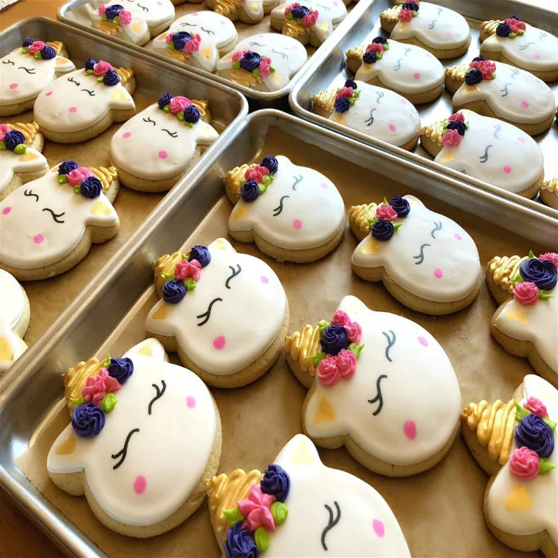 KENIAO Unicorn Face Cookie Cutter for Kids Birthday Party Cutters - Biscuit / Pastry / Bread Cutter - 6.5x10cm - Stainless Steel - Image 5