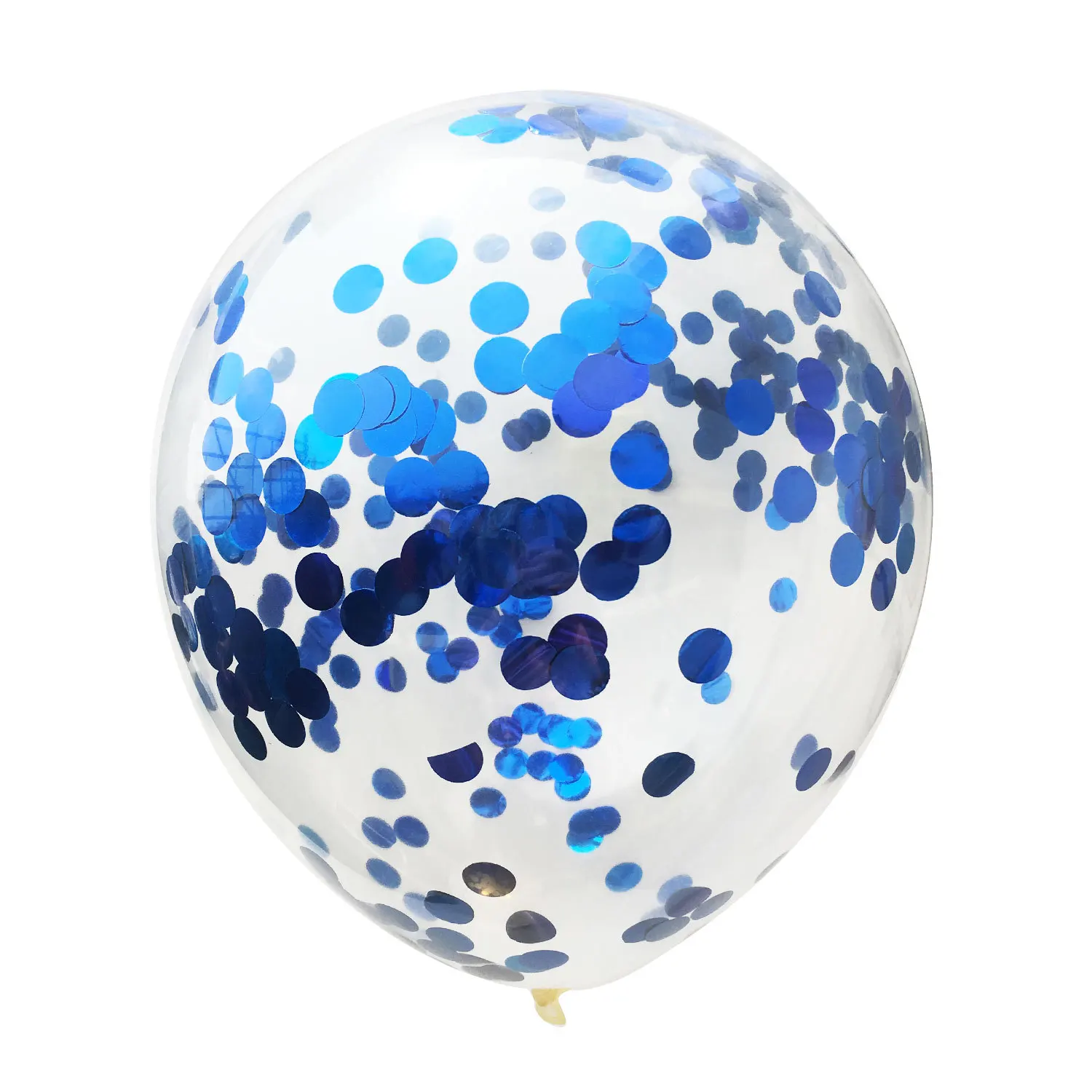 5 шт. 12 дюймов и 18 дюймов большие воздушные шары с конфетти шары из латекса шары для дня рождения Декор для дома Свадебные принадлежности для вечеринки шары - Цвет: Синий