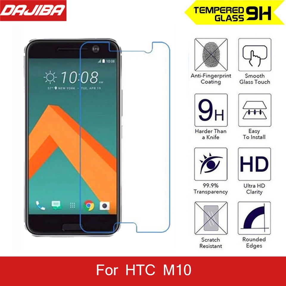 2.5D 9H Премиум Закаленное стекло пленка для HTC One M10 10 устойчивое к царапинам ультра