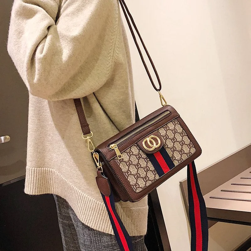 

Women's Bag Fashion Stamp Single Shoulder Bag Leisure Double Shoulder Straps with Shoulder Bag Crossbody Bags for Women