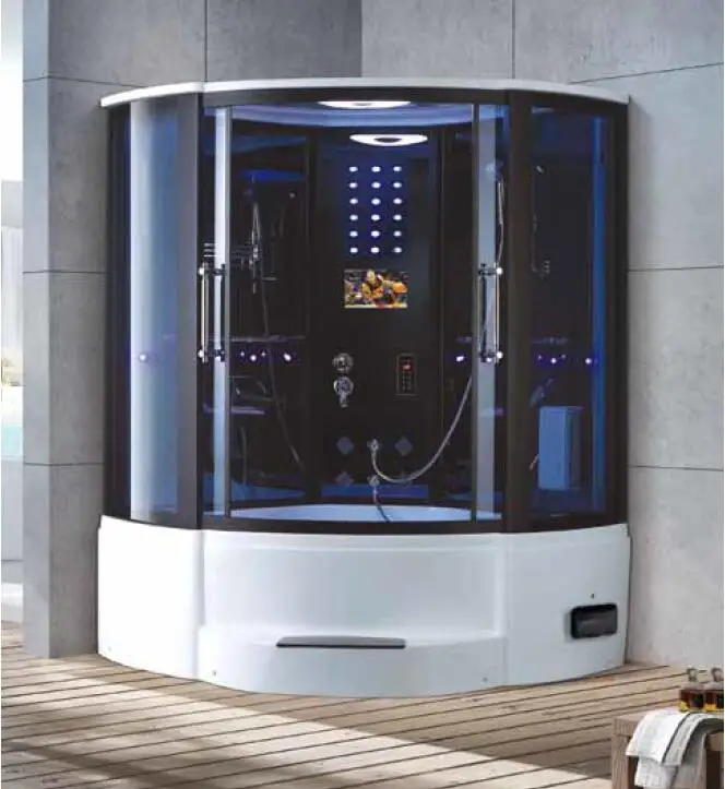 1500X1500X2250mm Double Person Bathroom Steam Shower Enclosure TV Mult-Functional Computer Control Wet Sauna Room 7034 | Обустройство