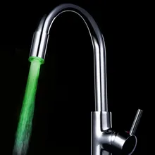 Температурный Датчик 7 Цвет Кухня Водопроводной Воды Кран Glow Душ Светодиодные