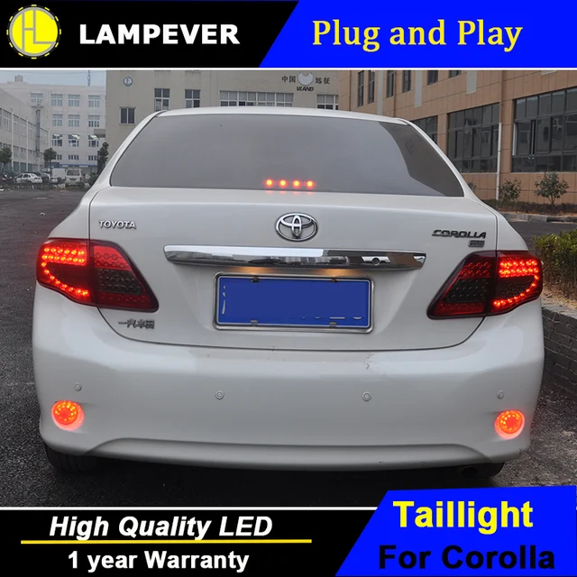 Lampever Styling For Toyota Corolla Tail Lights 2007 2010 Lampever Styling For Toyota Corolla Tail Lights 2007 2010 Led Light Altis Rear Lamp Drl Brake Park Signal