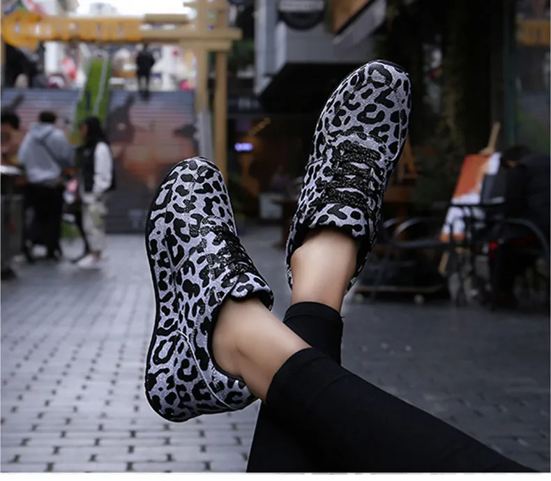 2019 Spring New sneakers women shoes fashion Leopard Woman Sneakers Leisure Platform Shoes Breathable Casual Women Shoes (8)
