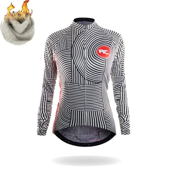 

Racmmer 2018 Cycling Jersey Winter Long Bike Bicycle Thermal Fleece Ropa Roupa De Ciclismo Invierno Mujer Mtb Clothing #WZ-06
