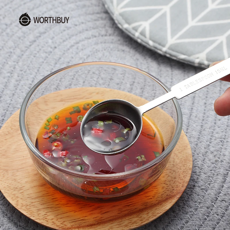 WORTHBUY мерная чашка из нержавеющей стали для кухни ложка лопатка выпечки чая кофе