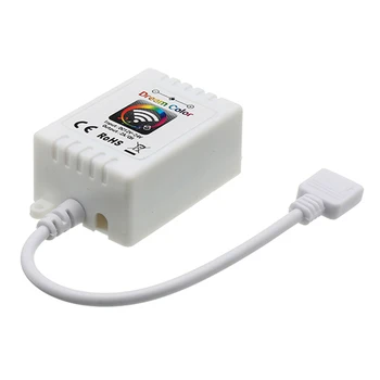 

CLAITE DCV12-24V 6A 24 Keys Mini Wireless Remote Control WiFi LED Controller Works with Alexa for SMD LED RGB Strip Light Lamp