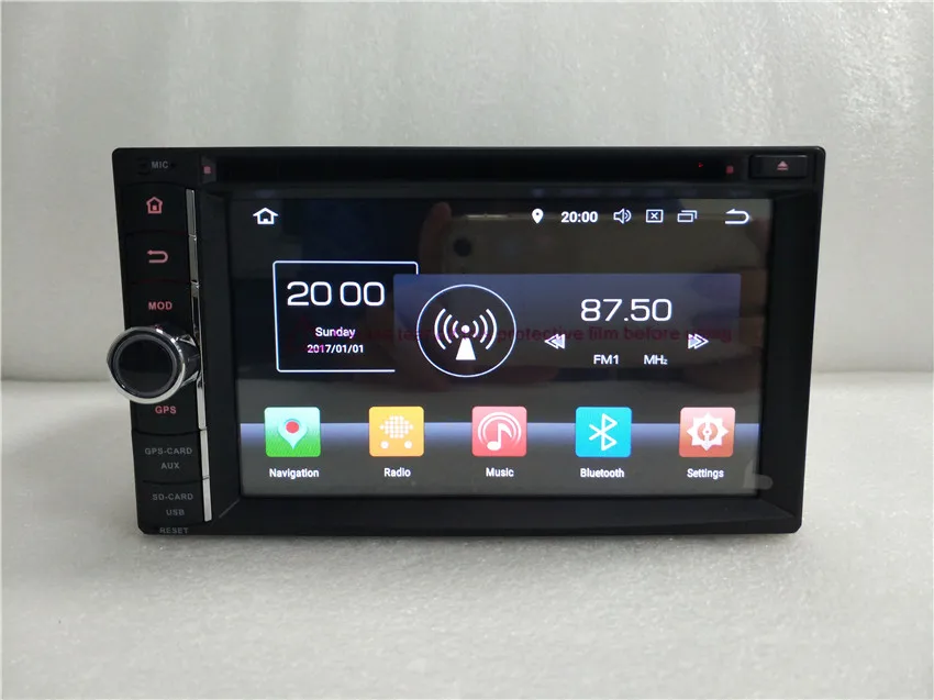 Perfect 6.2" Android 8.0 Auto Radio FM GPS Car DVD 8 Core CPU Universal In Dash Double 2 Din Stereo Audio Video Fast Boot Backup Camera 16