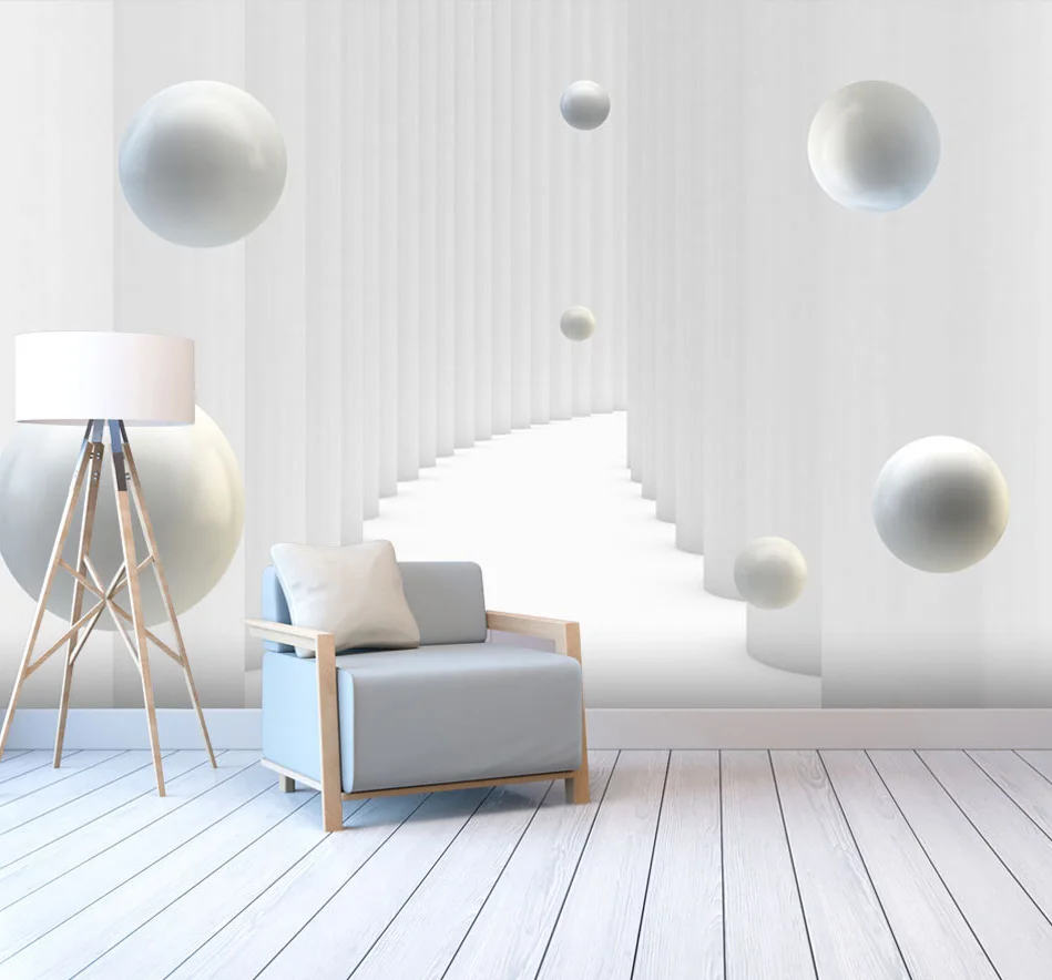 Buy 3D Stereoscopic geometry Wallpaper Modern Abstract Art Wall Mural Living