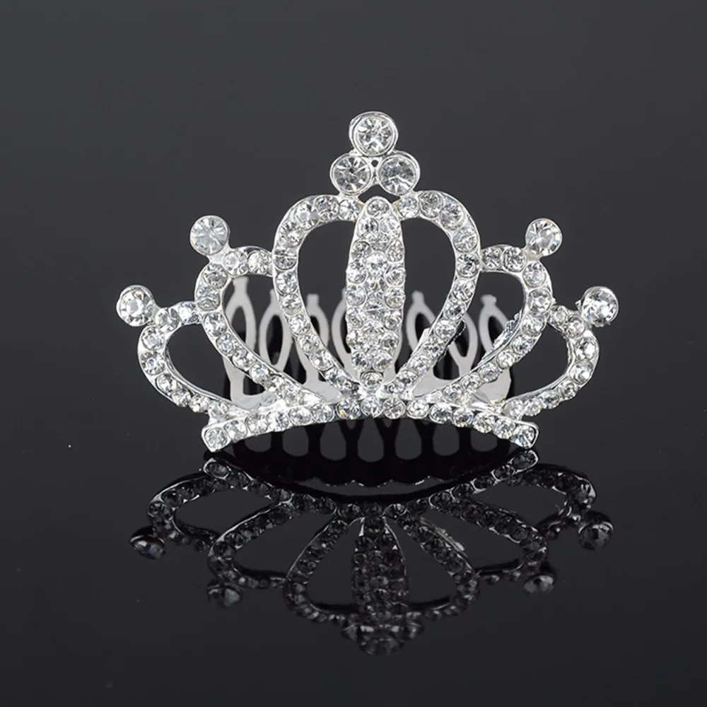 

Wedding Bridal Crystal Tiara Crown Rhinestone Hair Combs Hair Jewelry