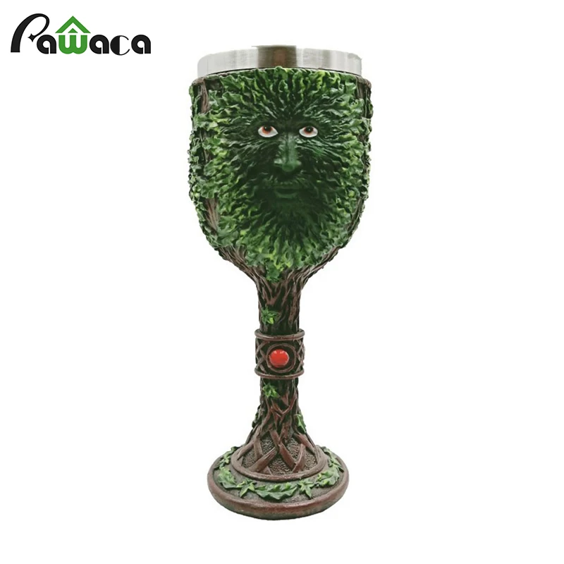 3D Дерево смолы нержавеющая сталь Кубок пива бокал для вина es питьевой стекло Череп Скелет стаканы для виски вечерние бар посуда для напитков художественный подарок