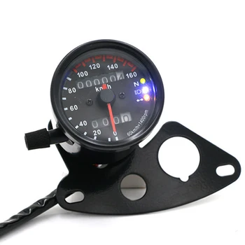 

Quality full metal shell motorcycle retro modified universal double meter mileage meter speed code table