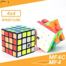 Mofangjiaoshi MF4 MF 4x4 магический куб для начинающих головоломка с быстрым кубом Профессиональный magico Cubo черные безлипкие Обучающие Детские игрушки