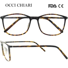 OCCI CHIARI Классические тонкие черные оправы для очков женские прозрачные линзы женские оптические очки при близорукости W-CAOZI