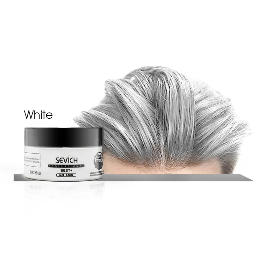 

Disposable Temporary Hair Color Wax Dye 8 colors Modelling At Will DIY One-time Molding Paste Dyeing Mud Hair Paste Color Wax